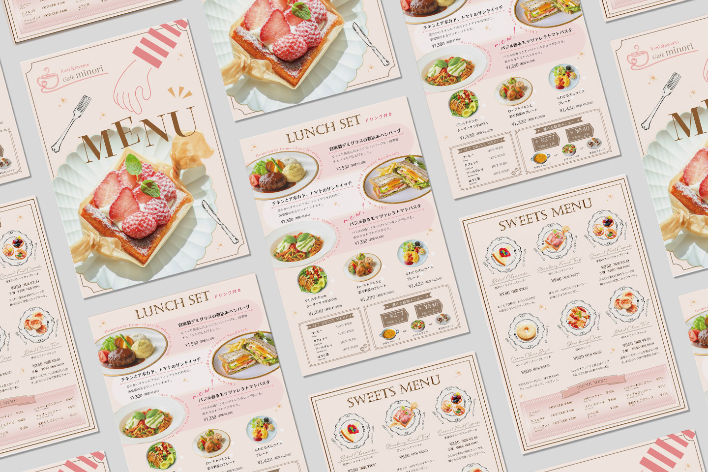 cafe minori メニュー表